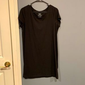 black t-shirt dress